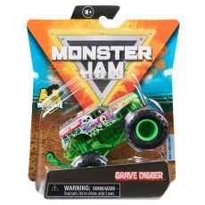 ماشین Monster Jam مدل Grave Digger با مقیاس 1:64 به همراه پایه, image 4