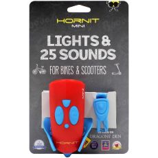 بوق و چراغ قوه هورنت Hornit با 25 افکت صوتی مدل قرمز آبی, image 
