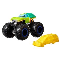 پک تکی ماشین Hot Wheels سری Monster Truck مدل Teenage Mutant Ninja Turtles Leonardo, image 3