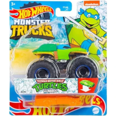 پک تکی ماشین Hot Wheels سری Monster Truck مدل Teenage Mutant Ninja Turtles Leonardo, image 