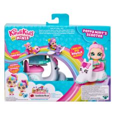 ست عروسکی Peppa Mints کوچولو همراه اسکوتر صورتی Kindi Kids, image 6