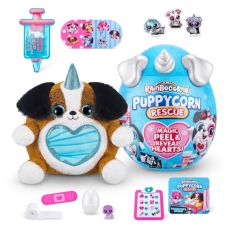 عروسک سورپرایزی رینبوکورنز RainBocoRns سری Puppycorn Rescue با شاخ و گوش های نقره ای, image 3