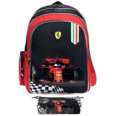 کوله پشتی Ferrari مدل Flag به همراه جامدادی, image 