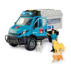 ست نجات حیوانات Dickie Toys همراه با کامیون Iveco, image 3