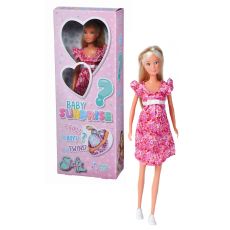 عروسک 29 سانتی باردار Steffi Love با نوزاد سورپرایزی, تنوع: 105733588-Steffi with Baby Purple, image 