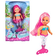 عروسک 12 سانتی Evi Love سری Glitter Mermaid با موهای صورتی, تنوع: 105733482-Glitter Mermaid Pink, image 