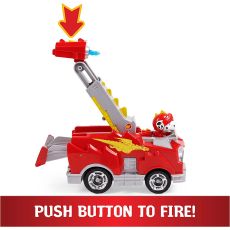 ماشین آتش نشانی و فیگور مارشال سگ‌ های نگهبان Paw Patrol سری Rescue Knight, image 5