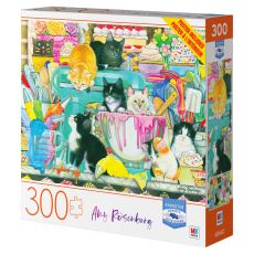 پازل 300 تکه Spin Master طرح گربه های بامزه در قنادی, تنوع: 6056422-Cute Cats, image 