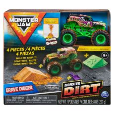 ماشین Monster Jam Dirt مدل Grave Digger همراه با Kinetic Sand, image 