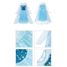لباس پرنسس السا شنل دار - سایز 12, سایز: سایز 12, image 6