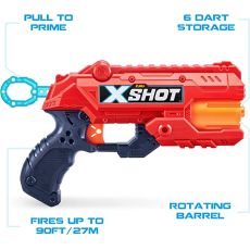 تفنگ دوقلو ایکس شات X-Shot مدل Reflex6 قرمز, image 5