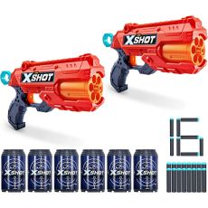 تفنگ دوقلو ایکس شات X-Shot مدل Reflex6 قرمز, image 3