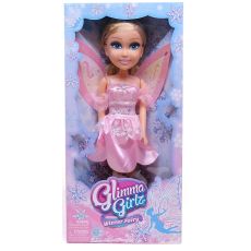 عروسک 45 سانتی پری Glimma Girlz مدل Winter Fairy با لباس صورتی, image 
