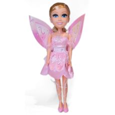 عروسک 45 سانتی پری Glimma Girlz مدل Winter Fairy با لباس صورتی, image 4