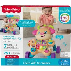 واکر آموزشی هاپو کوچولوی Fisher Price مدل صورتی, image 