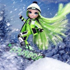 عروسک رنگین کمانی Rainbow High سری 1 تعطیلات زمستانی مدل Jade Hunter, image 8