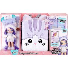 ست 3 در 1 نانانا سورپرایز Na! Na! Na! Surprise سری BackPack مدل Fuzzy Lavender Kitty, image 