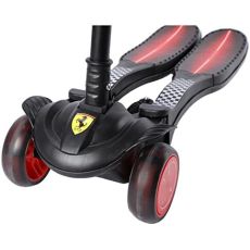 اسکوتر جمع شو Ferrari با چرخ های چراغ دار مدل مشکی, image 3