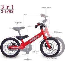 دوچرخه 3 در 1 SmarTrike سری Xtend مدل قرمز, image 9