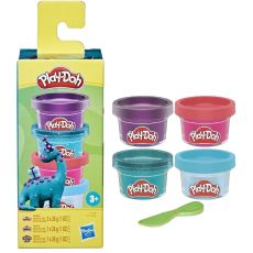 پک 4 تایی مینی خمیربازی Play Doh مدل دایناسور, image 