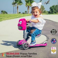 اسکوتر 3 در 1 SmarTrike با چرخ های چراغ دار مدل صورتی, تنوع: 2020201-Pink, image 2