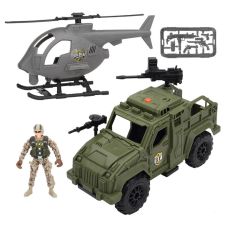 ست بازی هلیکوپتر و ماشین جنگی سربازهای Soldier Force, image 2