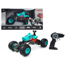 ماشین کنترلی Shark Monster Truck طرح کوسه Crazon مدل آبی, تنوع: 333-FD22161-Shark Monster Truck Blue, image 