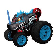 ماشین کنترلی 5 چرخ Shark Monster Truck طرح دایناسور مشکی Crazon با مقیاس 1:14, image 3