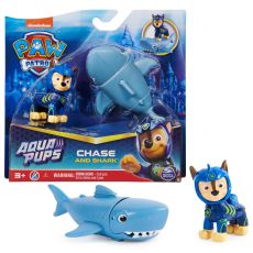فیگور چیس همراه با کوسه کوچولو سگ های نگهبان Paw Patrol سری Aqua Pups, image 