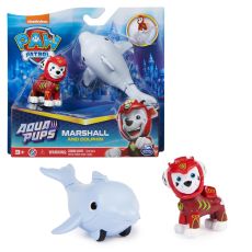 فیگور مارشال همراه با دلفین کوچولو سگ های نگهبان Paw Patrol سری Aqua Pups, image 