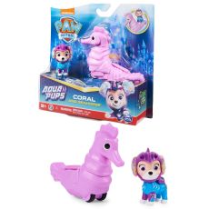 فیگور کورال همراه با اسب آبی کوچولو سگ های نگهبان Paw Patrol سری Aqua Pups, image 