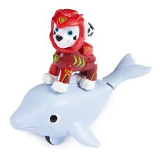فیگور مارشال همراه با دلفین کوچولو سگ های نگهبان Paw Patrol سری Aqua Pups, image 9