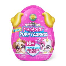 عروسک سورپرایزی رینبوکورنز RainBocoRns سری Pocket Puppycorns 10 سورپرایزی با شاخ آبی, تنوع: 9284SQ1-Blue, image 2