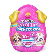 عروسک سورپرایزی رینبوکورنز RainBocoRns سری Pocket Puppycorns 10 سورپرایزی با شاخ صورتی, تنوع: 9284SQ1-Pink, image 2