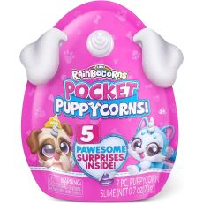 عروسک سورپرایزی رینبوکورنز RainBocoRns سری Pocket Puppycorns 5 سورپرایزی با شاخ نقره ای, تنوع: 9285SQ1-Silver, image 4