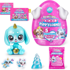 عروسک سورپرایزی رینبوکورنز RainBocoRns سری Pocket Puppycorns 5 سورپرایزی با شاخ آبی, تنوع: 9285SQ1-Blue, image 2