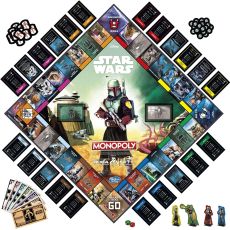 بازی فکری مونوپولی Monopoly مدل استار وارز بوبافت Star Wars Boba Fett, image 13