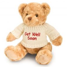 عروسک پولیشی GET WELL SOON BEAR  با لباس, image 