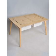میز مونتسوری سفید چوبی کاما, تنوع: 21020-CM-Montessori Kids Table, image 