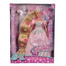 عروسک 29 سانتی Steffi Love مدل Rapunzel با لباس صورتی, تنوع: 10573883-Pink, image 5
