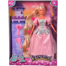عروسک 29 سانتی Steffi Love مدل Rapunzel با لباس صورتی, تنوع: 10573883-Pink, image 4