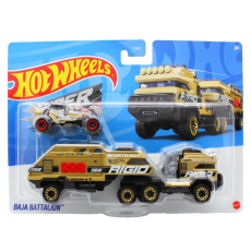 تریلی و ماشین Hot Wheels مدل Baja Battalion, تنوع: BDW51-Baja Battalion, image 