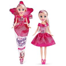 عروسک قیفی پرنسسی Sparkle Girlz مدل Princess با لباس سرخابی, تنوع: 24105 - Princess Red, image 