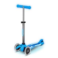 اسکوتر مینی دلوکس Micro آبی قطبی Plus درخشان با چرخ های چراغ دار, تنوع: MMD211-Artic Blue Plus, image 