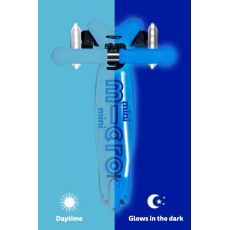 اسکوتر مینی دلوکس Micro آبی قطبی Plus درخشان با چرخ های چراغ دار, تنوع: MMD211-Artic Blue Plus, image 3