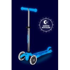 اسکوتر مینی دلوکس Micro آبی قطبی درخشان با چرخ های چراغ دار, تنوع: MMD215-Artic Blue, image 3