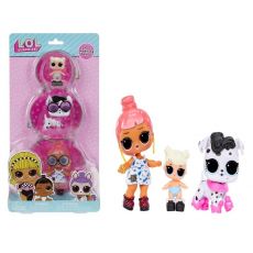 پک 3 تایی عروسک های LOL Surprise با موی صورتی, تنوع: 985594-Pink, image 