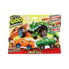 پک دوتایی ماشین‌های فشاری گو جیت زو Goo Jit Zu سری Goo Mobiles مدل Turbo Tygor و Rumble Rock Jaw, تنوع: 42674-Smash Pack, image 8