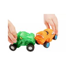 پک دوتایی ماشین‌های فشاری گو جیت زو Goo Jit Zu سری Goo Mobiles مدل Turbo Tygor و Rumble Rock Jaw, تنوع: 42674-Smash Pack, image 3