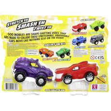 پک دوتایی ماشین های فشاری گو جیت زو Goo Jit Zu سری Goo Mobiles مدل Treadz Shredz و Brawlin Blazagon, تنوع: 42675-Smash Pack, image 9